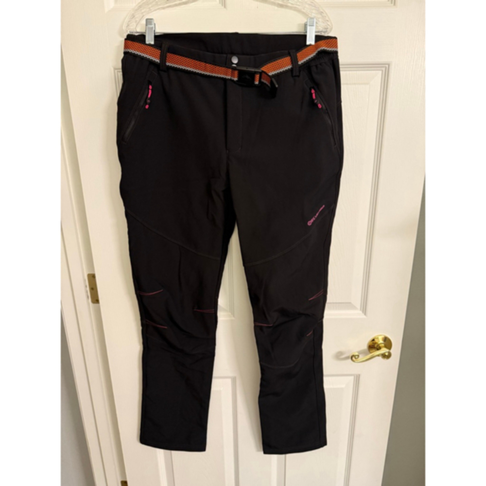 Women's Fleece Lined Snow/Ski Pants w/Belt NWOTs XL